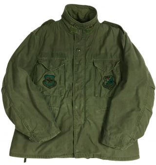 Vietnam Vintage Coat Cold Weather Field Og107 Large Short M - 65 Jacket W/ Liner