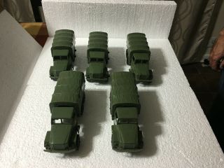 5 Vintage Timmie 2 1/2 Ton Us Army Cargo Truck W/canopy