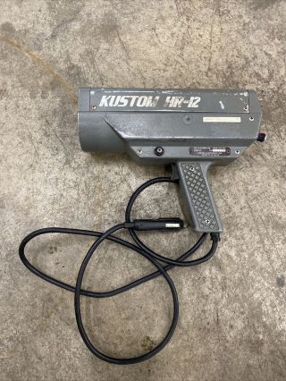 Vintage Kustom Hr - 12 Hr12 Pistol Grip Radar Gun Speed Detector,
