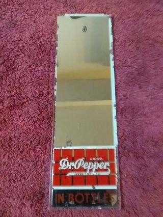 Vintage Dr.  Pepper Mirror Sign Very Rare