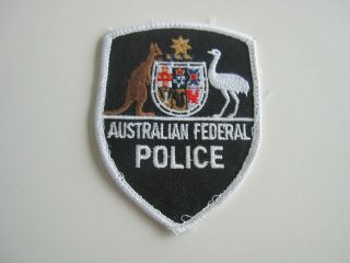 Vintage Collectible Australian Federal Police Cloth Patch Unsewn Bis