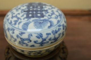 Chinese Antique Qing Dynasty Ink Paste Box,  Porcelain,