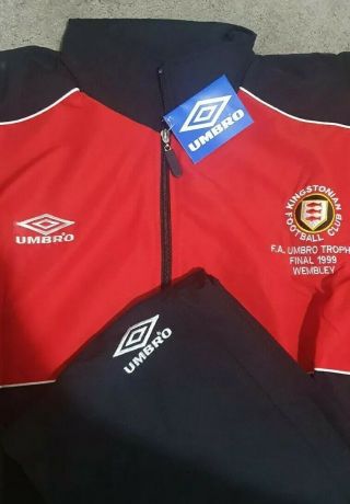 1999 Fa Cup Final Match Worn/issued.  Vintage Umbro Match Issue Kingstonian Fc