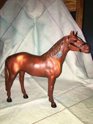 Vintage Breyers Horse Man O " War With Blue Ribbon