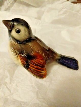 Vintage Goebel Brown Bird Figurines W.  Germany Cv 72 Porcelain Bird
