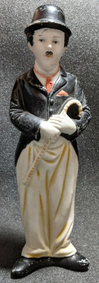 Rare Vintage Charlie Chaplin Bisque Figurine Figure