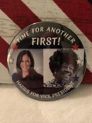 Shirley Chisholm/harris 2020 Presidential Campaign Pin Button Political - 3”