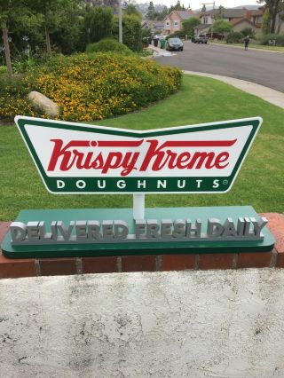 Vintage Krispy Kreme Counter Display Sign
