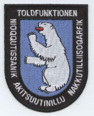 Denmark Greenland Police Customs Unit Patch Force Policia