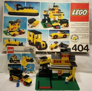Vintage 1977 Lego 404 Universal Building Basic Set:100 Comp W/instruct/box/cat