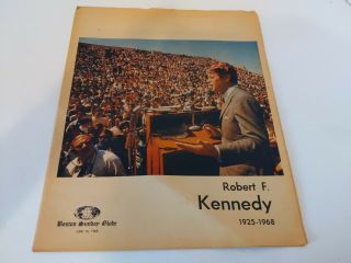 Complete June 16 1968 Boston Sunday Globe Robert F Kennedy Assassination Funeral