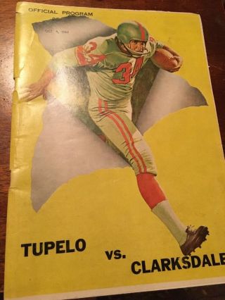 1964 Tupelo High School Vs.  Clarksdale Football Program.  Tupelo Mississippi