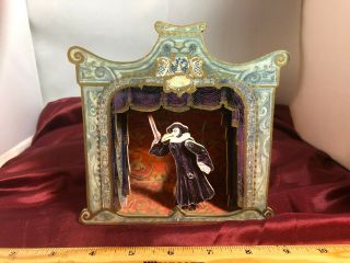 Ominous Vintage Italy Commedia Dell Art Plague Doctor Theatre Music Box Video