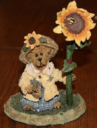 “blossum B.  Berriweather…bloom With Joy” Figurine; Boyds Bears And Friends