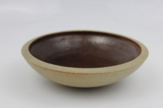 19th Century Japanese Stoneware Copper Bowl 17x5cm