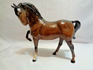 Orig Beswick England Brown Gloss Horse Head Tucked 1st Version Porcelain