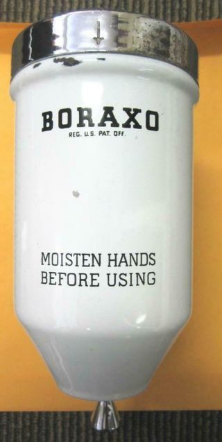 Boraxo Porcelain Hand Soap Dispenser Vintage Gas Station Restroom Service