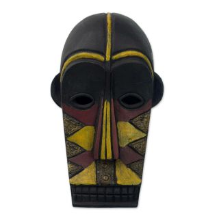 Happiness Handcarved Gabon Africa Art Mask Novica