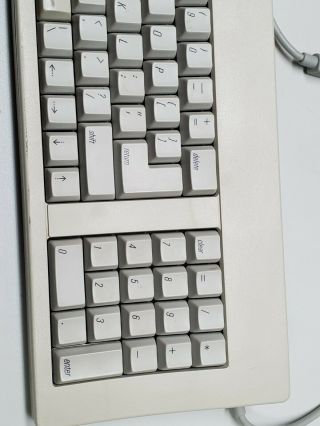Rare Vintage Apple Computer M0116 Keyboard Macintosh - 3