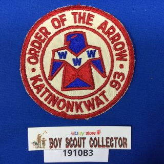 Boy Scout Oa Katinonkwat Lodge 93 Round Order Of The Arrow Patch