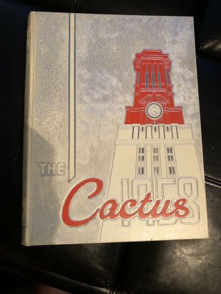 1958 " Cactus " Yearbook - The University Of Texas At Austin - Guc Cond.