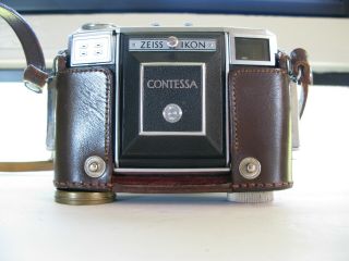 Vintage Zeiss Ikon Contessa Camera 35mm Rangefinder Leather Case