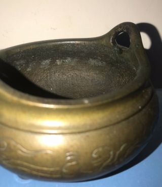 Small Antique Chinese Bronze Censer Incense Burner Xuande Mark Nr