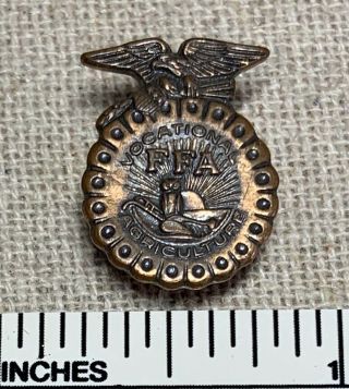 Vtg 1970s Ffa Future Farmers Of America Lapel Jacket Pin Vocational Agriculture