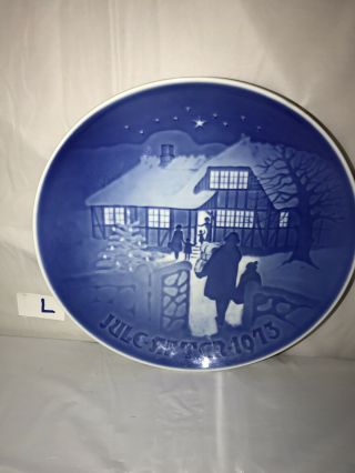 Bing & Grondahl Christmas Plate Jule 1973 Country Christmas Limited Edition