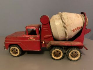 Vintage 1963/1964 Tonka Cement Mixer Toy Truck Red Mound Minn.