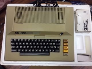 Vintage Atari 800 Computer Console & Power Supply.  (nxt)