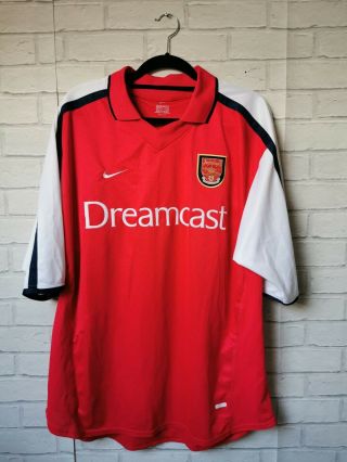 Arsenal 2000 2001 2002 Home Nike Vintage Football Shirt - Adult Xxl