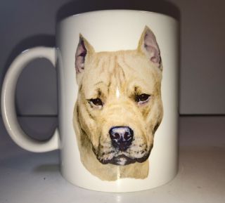 Pit Bull Staffordshire Bull Terrier 3d Dig Puppy Coffee Mug Cup American Staff