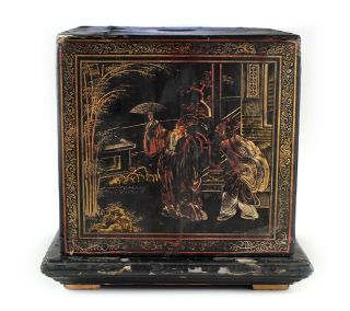 Antique Chinese Lacquerware Seal Box 1700s - 1800s 2