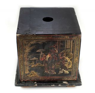 Antique Chinese Lacquerware Seal Box 1700s - 1800s 3