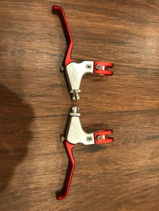 Vintage Avid Speed Dial Ultimate Brake Levers Anodized Red,  Mountain Bike,  Mtb