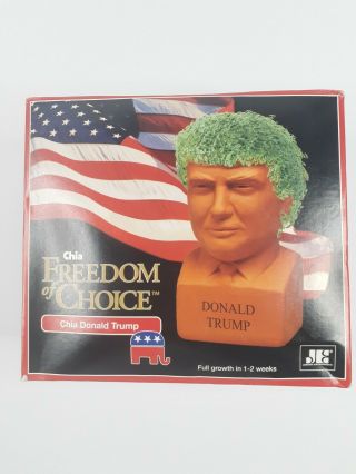 Chia Pet Freedom Of Choice Donald Trump Pottery Planter Republican Party Trump