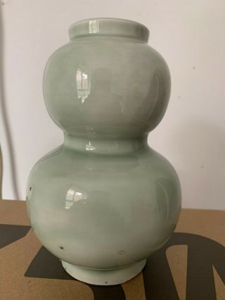 Antique Chinese Green Glazed Export Porcelain Vase 19c?