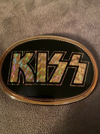 Vintage Authentic Kiss Belt Buckle 1977 Pacifica