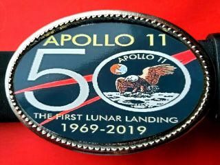 Apollo 11 Moon Landing 50 Year Anniversary Belt Buckle -