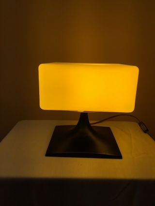 VINTAGE MID CENTURY SQUARE LAMP BY LAUREL LAMP CO. 2