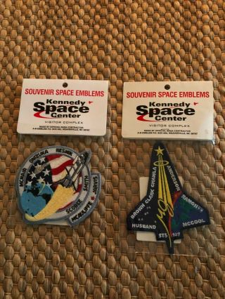 Nasa Kennedy Space Center Shuttle Mission Patches,  Challenger & Columbia