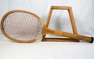 Vintage 1914 S&s Slazenger Eclipse Wood Tennis Racquet Racket Strings