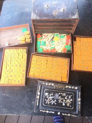 1930’s Antique Bakelite Mahjong Set