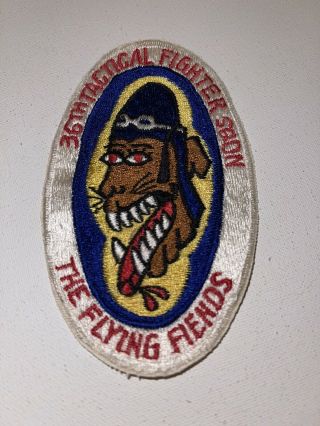 Vintage Usaf 36th Tactical Fighter Squadron Patch “the Flying Fiends”