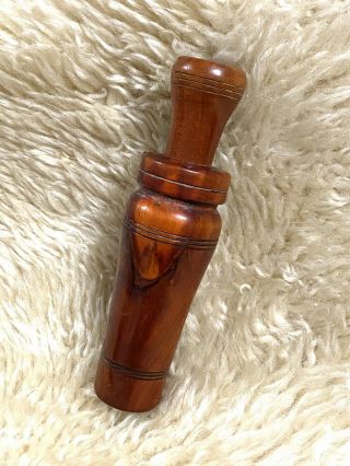Vintage Early Chick Major Dixie Mallard Burl Knot Duck Call No Label Or Stamp