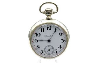 Antique 1911 Hamilton Open Face Pocket Watch 17 Jewels Grade 924 Running 10196 - 8