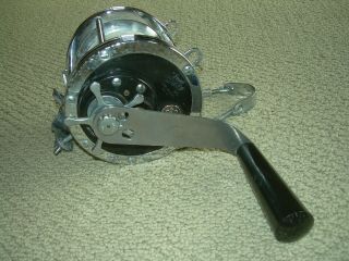 Vintage Penn 9/0 Senator Big Game Conventional Reel With Pole Clamp And Harness