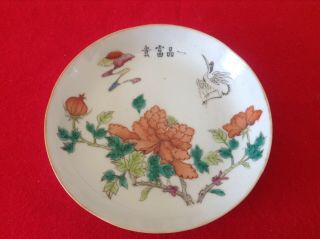 Chinese Antique Qing Dynasty 19th Century Porcelain Plate