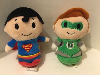 Hallmark Itty Bittys Dc Comics 4 " Superman Green Lantern Superhero Plush Toys